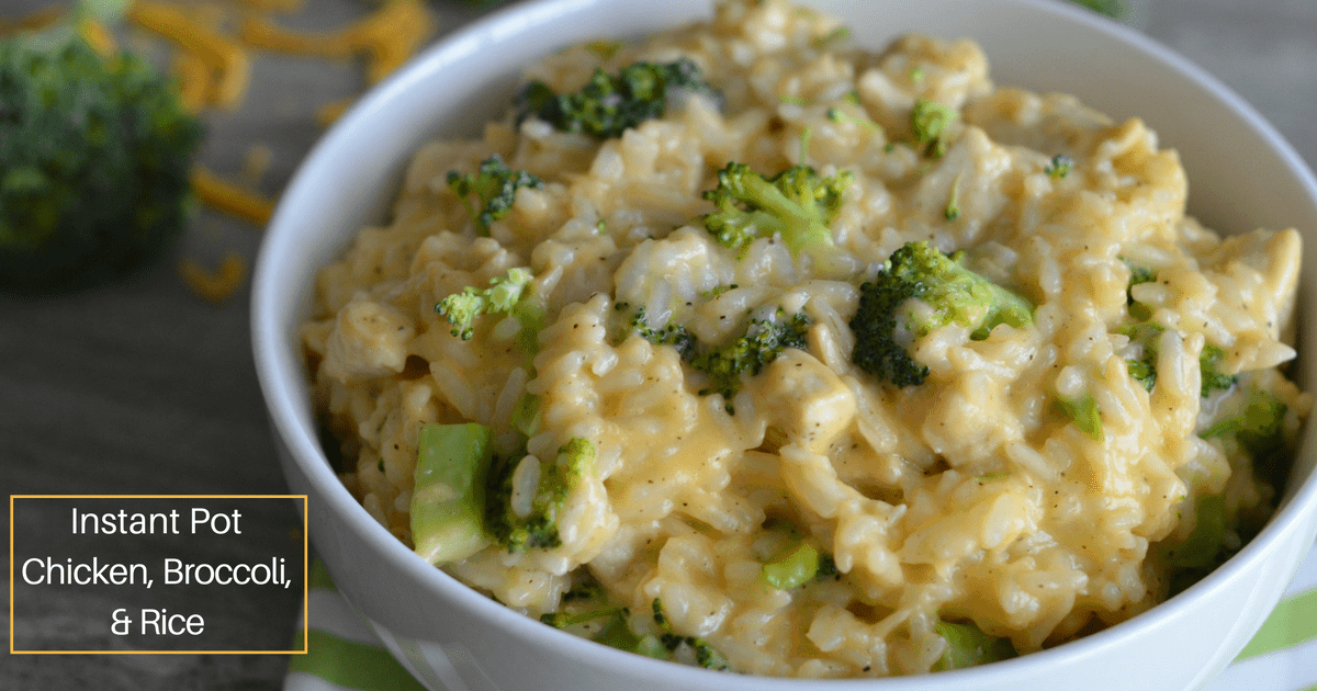 Easy One-Pot Instant Pot Cheesy Chicken Broccoli Rice